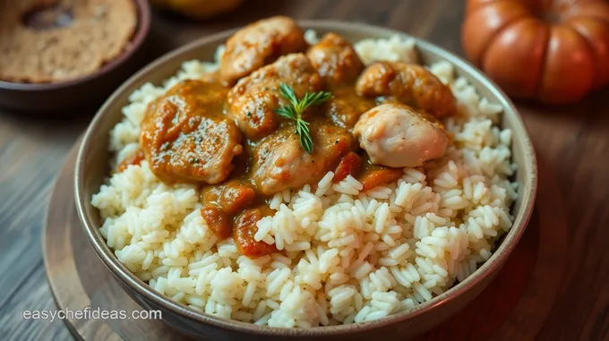 Hearty Smothered Chicken and Rice