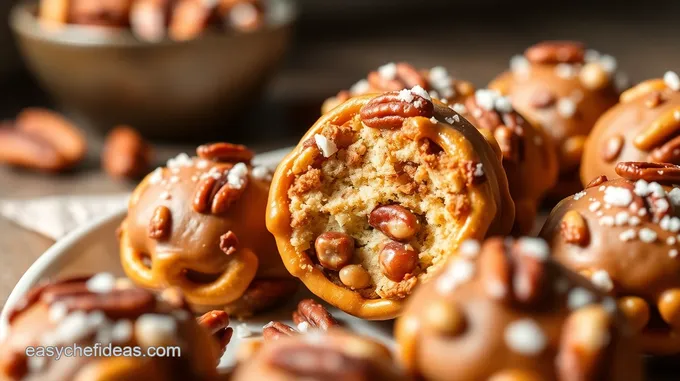 Pretzel Rolo Pecan Bites