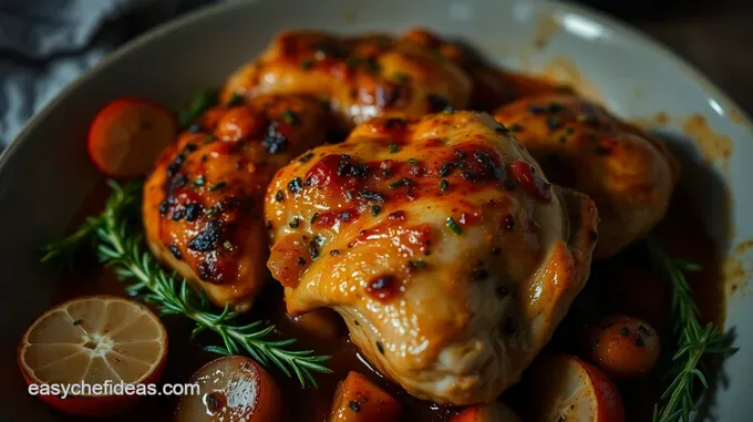 Savory Herb Garlic Roasted Chicken Thighs