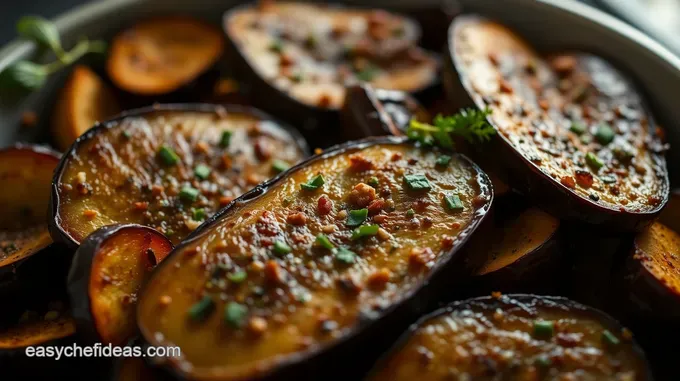 Savory Oven-Roasted Eggplant with Garlic and Herbs