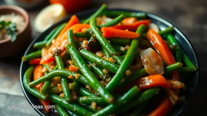 Sizzling Stir Fry with Green Beans and Crunchy Vegetables