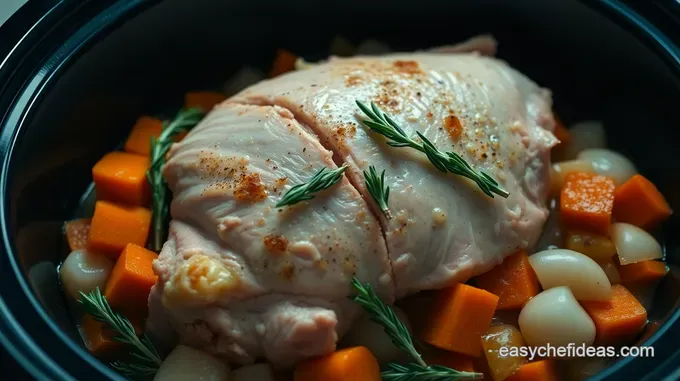 Slow Cooker Rosemary & Garlic Turkey Breast