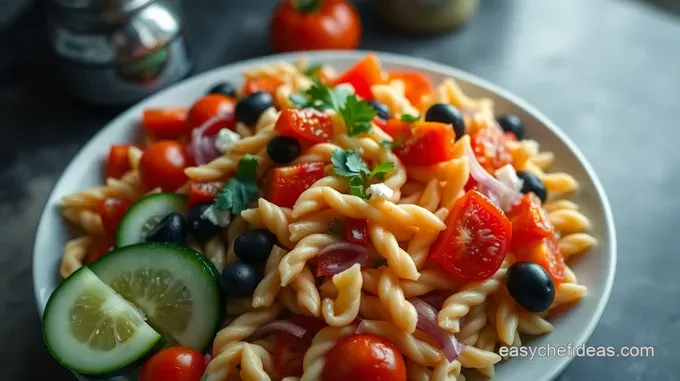 Zesty Greek Pasta Salad: An Easy Crowd-Pleaser
