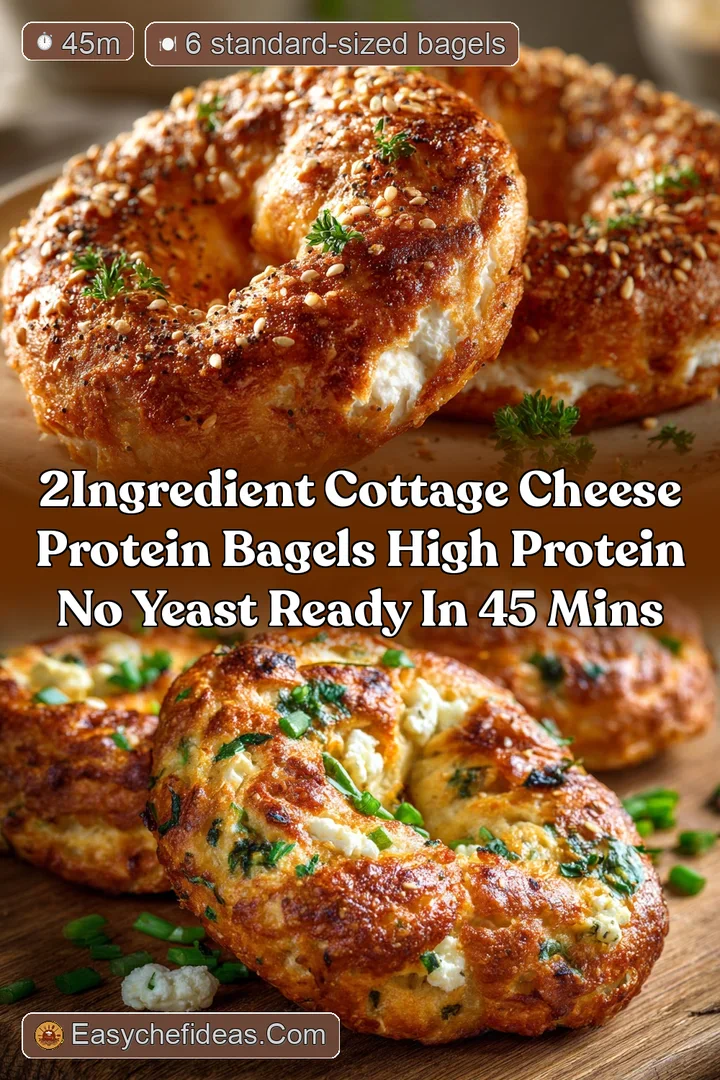 2Ingredient Cottage Cheese Protein Bagels High Protein No Yeast Ready in 45 Mins