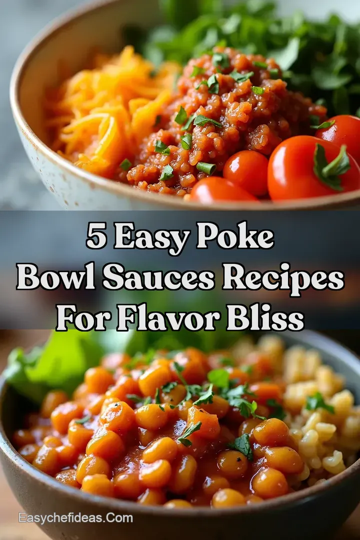 5 Easy Poke Bowl Sauces Recipes for Flavor Bliss