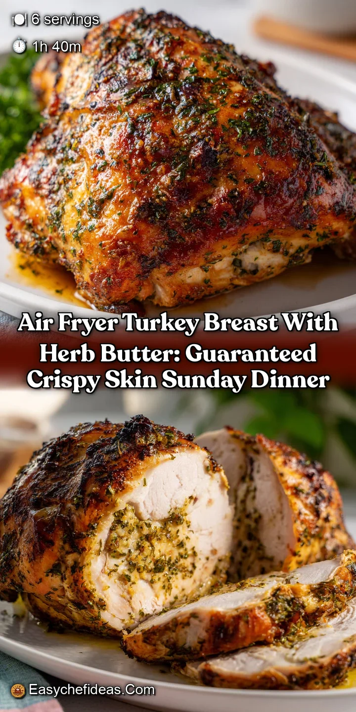 Air Fryer Turkey Breast with Herb Butter: Guaranteed Crispy Skin Sunday Dinner