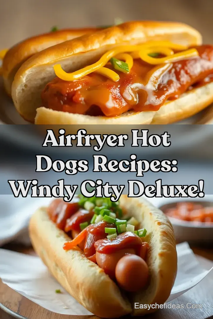 Airfryer Hot Dogs Recipes: Windy City Deluxe!