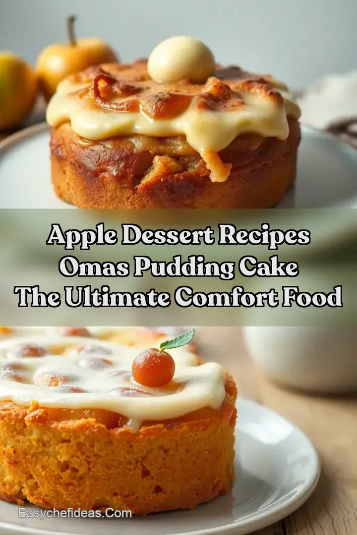 Apple Dessert Recipes Omas Pudding Cake the ULTIMATE Comfort Food