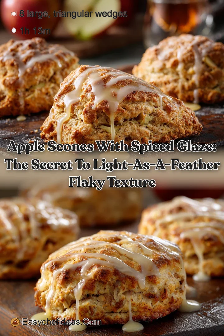 Apple Scones with Spiced Glaze: The Secret to Light-as-a-Feather Flaky Texture