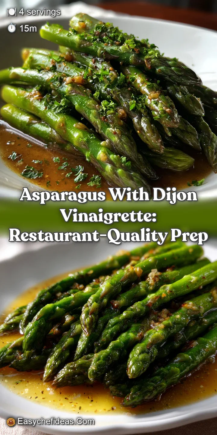Asparagus with Dijon Vinaigrette: Restaurant-Quality Prep