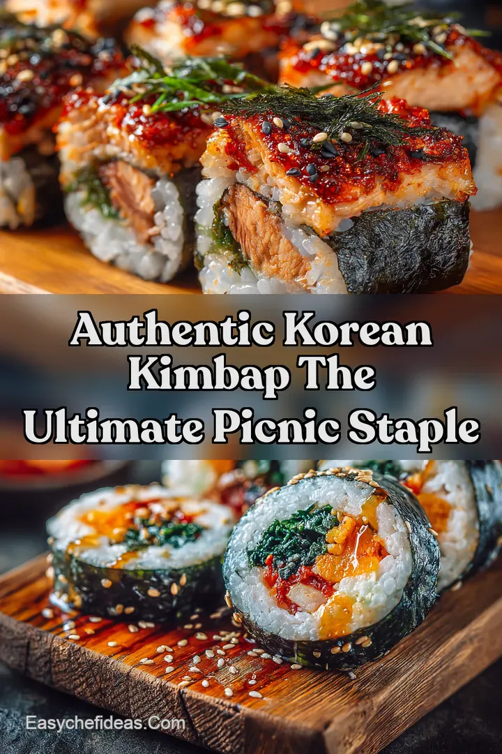 Authentic Korean Kimbap The Ultimate Picnic Staple