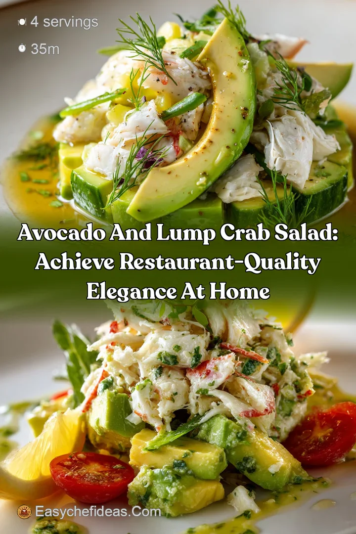 Avocado and Lump Crab Salad: Achieve Restaurant-Quality Elegance at Home