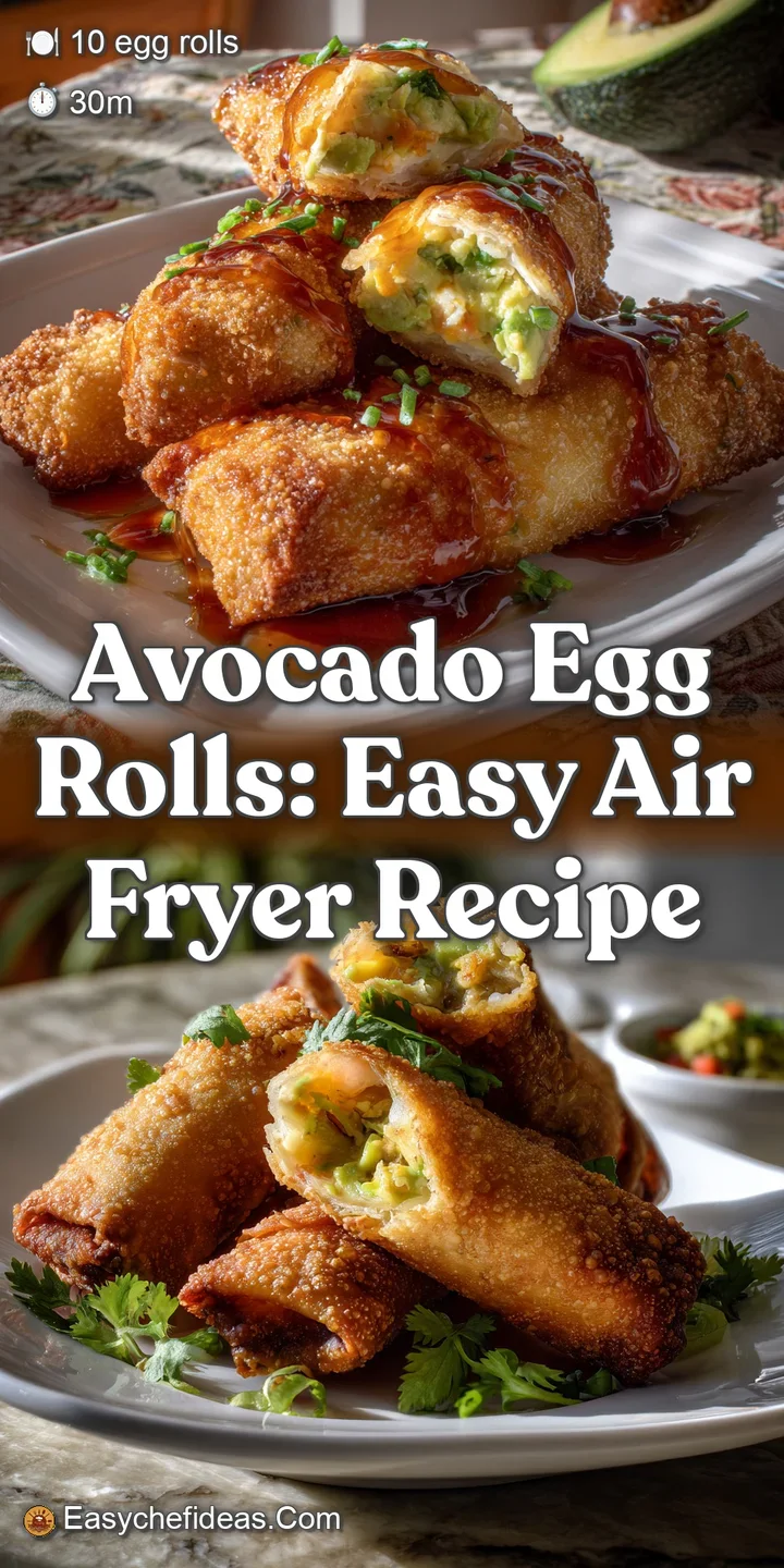 Avocado Egg Rolls: Easy Air Fryer Recipe