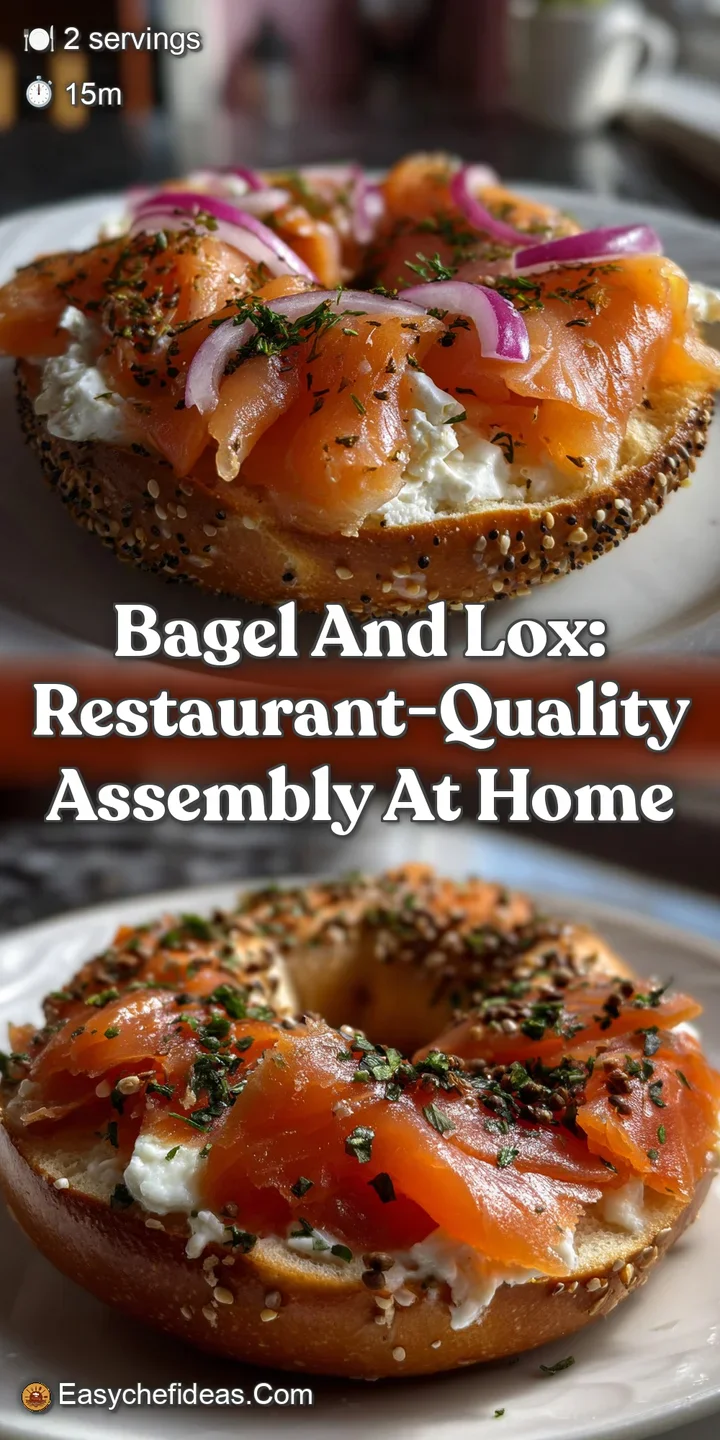 Bagel and Lox: Restaurant-Quality Assembly at Home