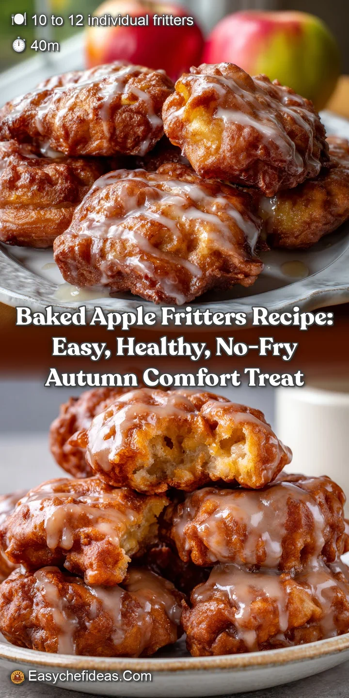 Baked Apple Fritters Recipe: Easy Healthy No-Fry Autumn Comfort Treat