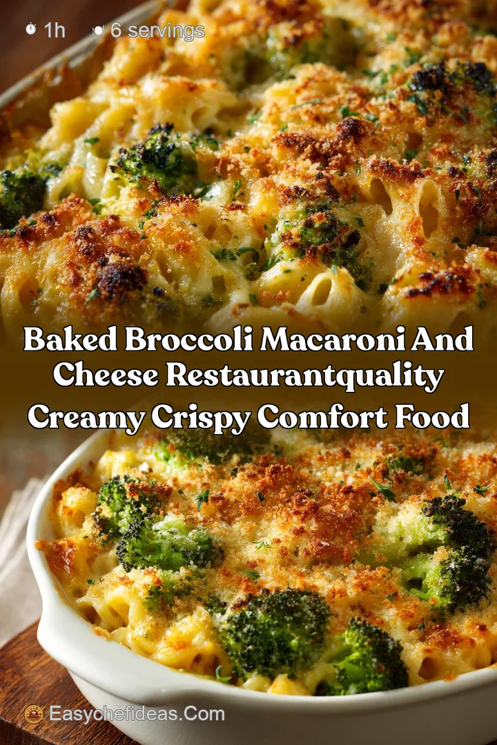 Baked Broccoli Macaroni and Cheese RestaurantQuality Creamy Crispy Comfort Food