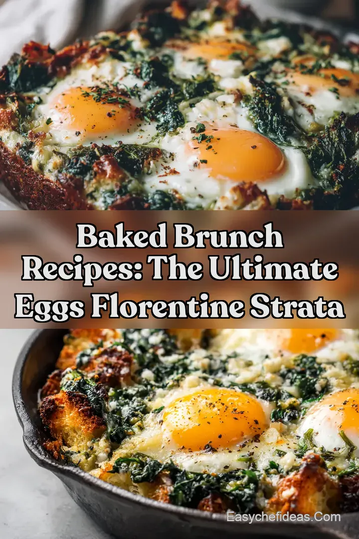 Baked Brunch Recipes: The Ultimate Eggs Florentine Strata