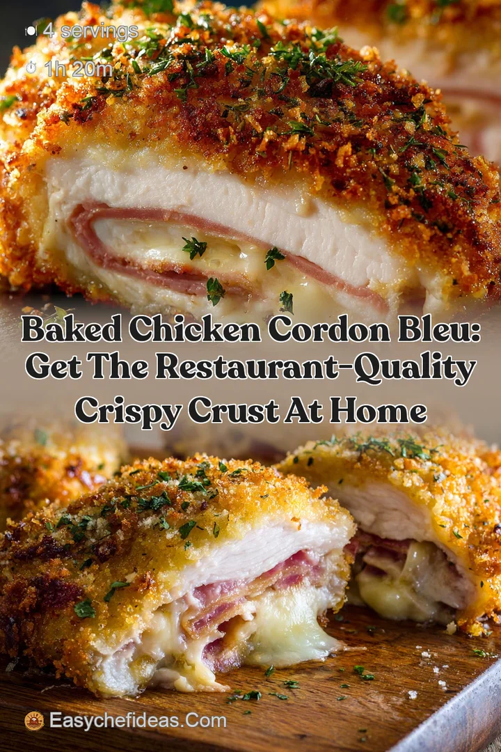 Baked Chicken Cordon Bleu: Get the Restaurant-Quality Crispy Crust at Home