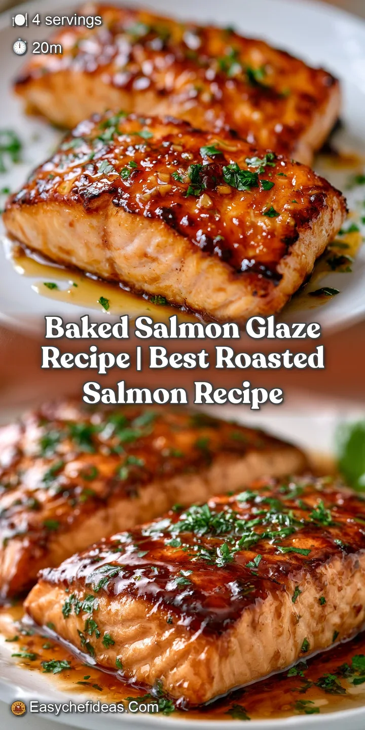 Close-up of glistening, caramelized pink fish flakes coated in a sticky amber glaze with a sprinkle of fresh parsley.