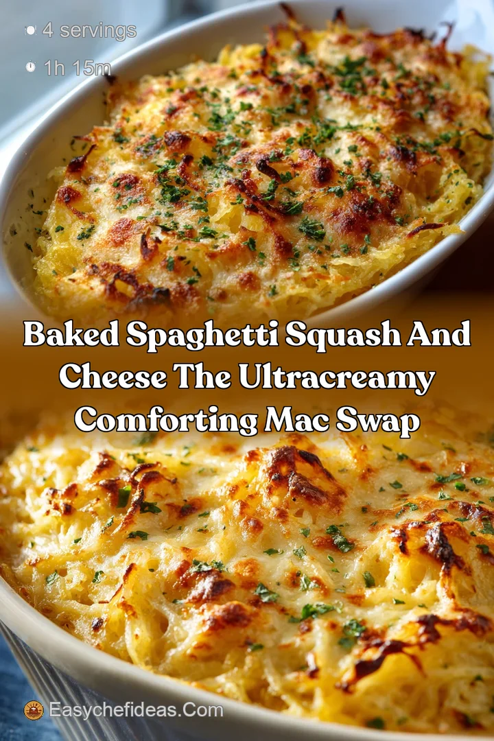 Baked Spaghetti Squash and Cheese The UltraCreamy Comforting Mac Swap