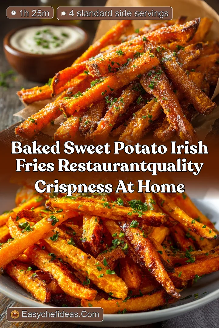 Baked Sweet Potato Irish Fries RestaurantQuality Crispness at Home