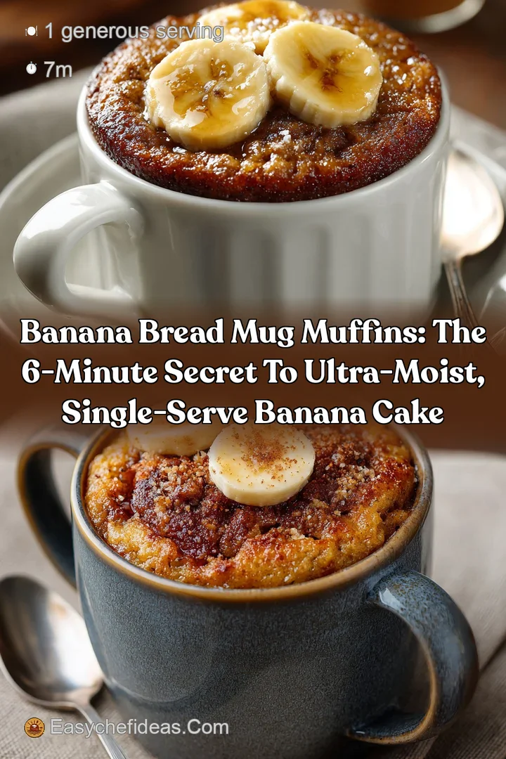 Banana Bread Mug Muffins: The 6-Minute Secret to Ultra-Moist Single-Serve Banana Cake