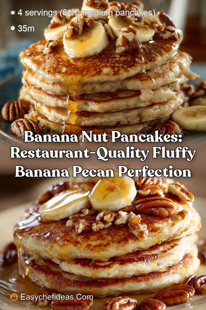 Banana Nut Pancakes: Restaurant-Quality Fluffy Banana Pecan Perfection