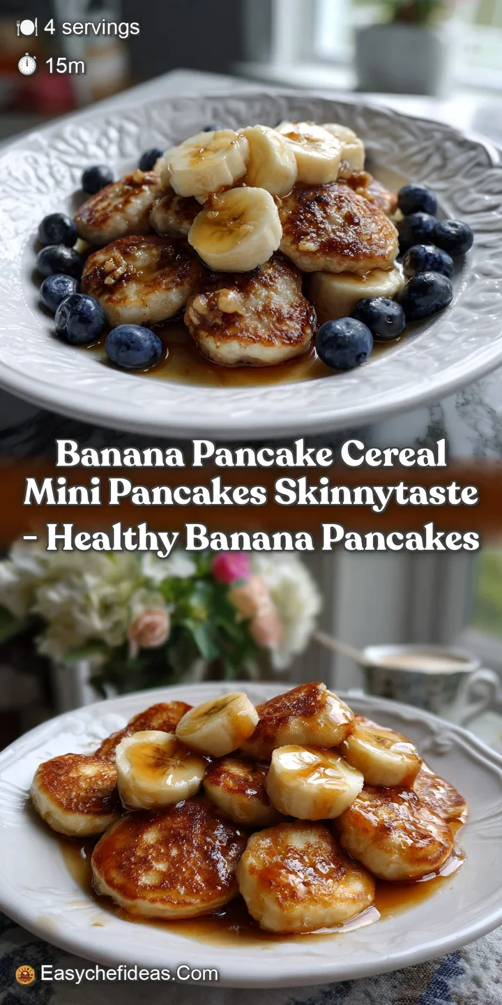 Banana Pancake Cereal Mini Pancakes Skinnytaste - Healthy Banana Pancakes
