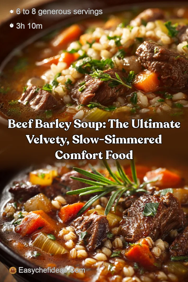 Beef Barley Soup: The Ultimate Velvety Slow-Simmered Comfort Food