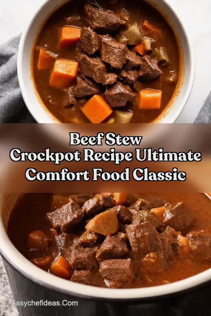 Beef Stew Crockpot Recipe Ultimate Comfort Food Classic
