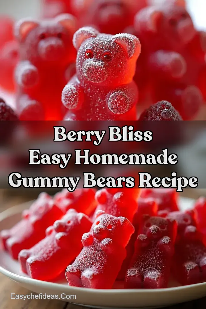 Berry Bliss Easy Homemade Gummy Bears Recipe