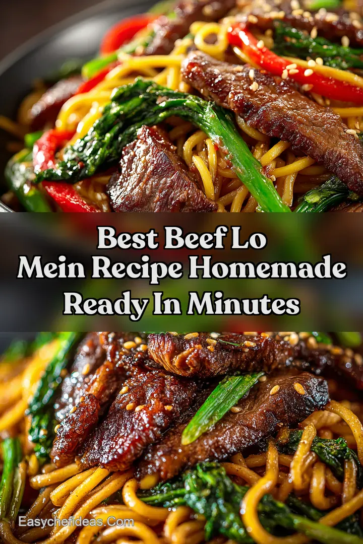 Best Beef Lo Mein Recipe Homemade Ready in Minutes
