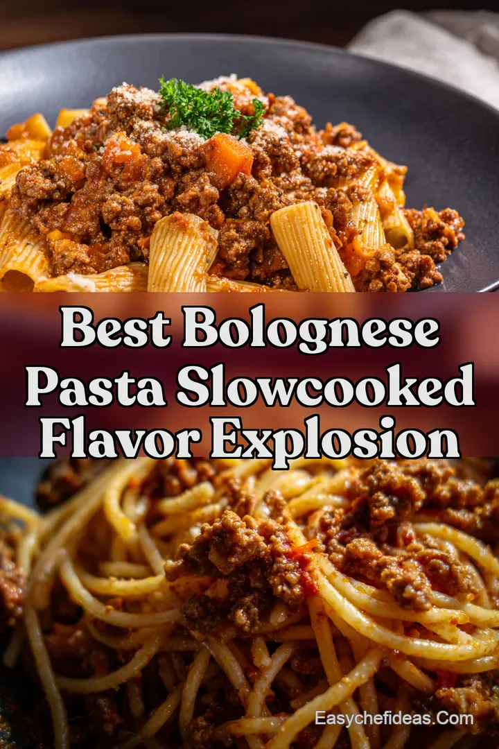 Best Bolognese Pasta SlowCooked Flavor Explosion