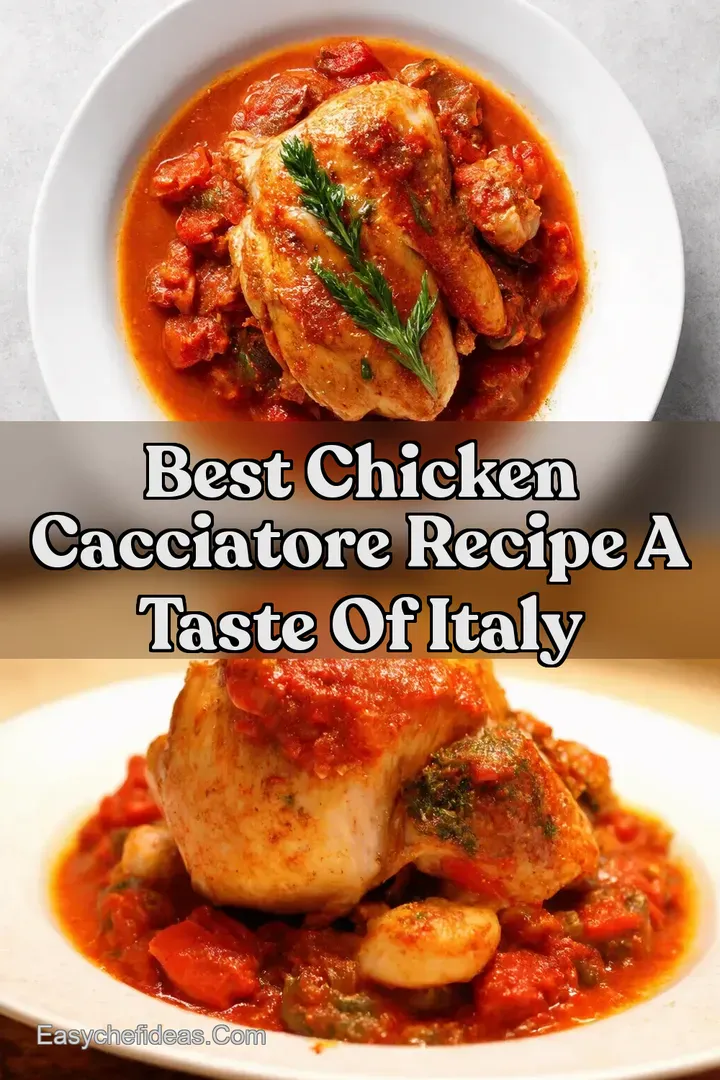 Best Chicken Cacciatore Recipe A Taste of Italy