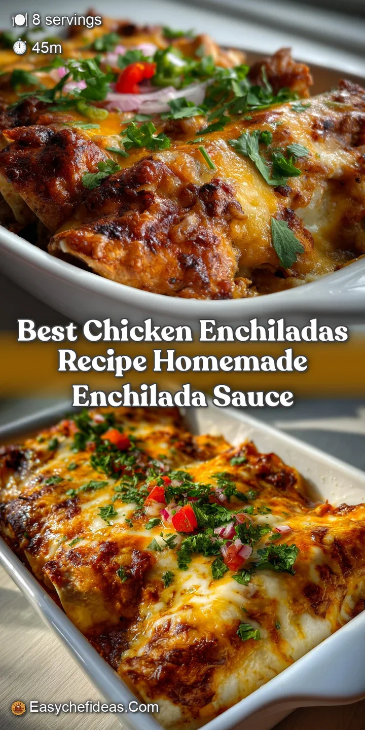 Best Chicken Enchiladas Recipe Homemade Enchilada Sauce