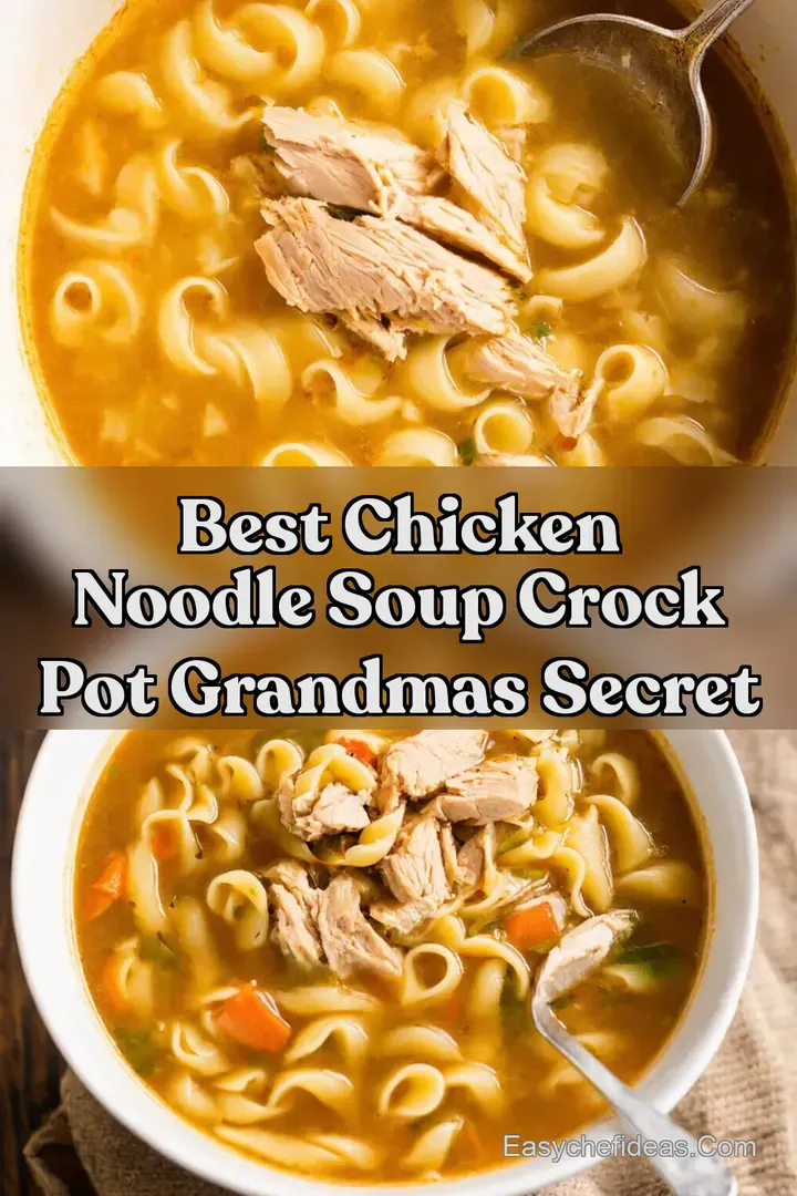 Best Chicken Noodle Soup Crock Pot Grandmas Secret