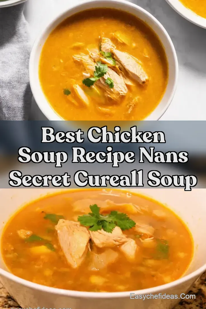 Best Chicken Soup Recipe Nans Secret CureAll Soup