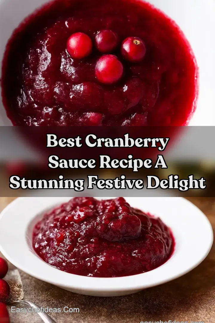 Best Cranberry Sauce Recipe A Stunning Festive Delight