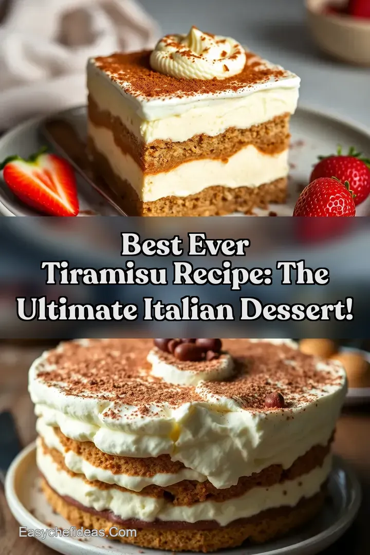 Best Ever Tiramisu Recipe: The Ultimate Italian Dessert!
