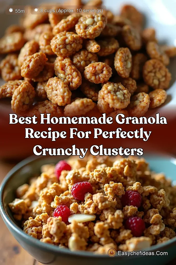 Best Homemade Granola Recipe for Perfectly Crunchy Clusters