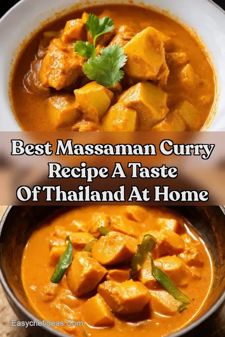 Best Massaman Curry Recipe A Taste of Thailand at Home