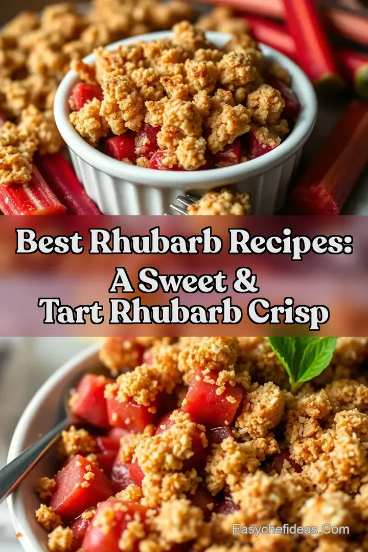Best Rhubarb Recipes: A Sweet & Tart Rhubarb Crisp