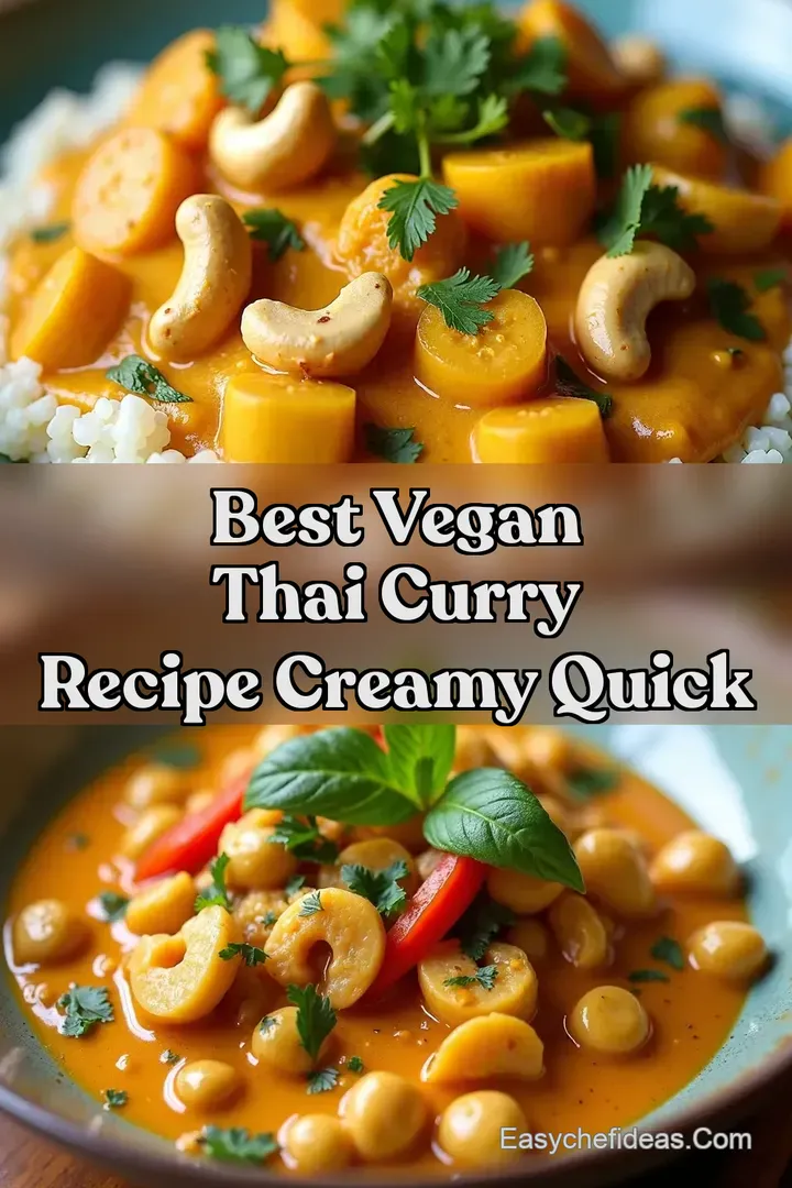 Best Vegan Thai Curry Recipe Creamy Quick