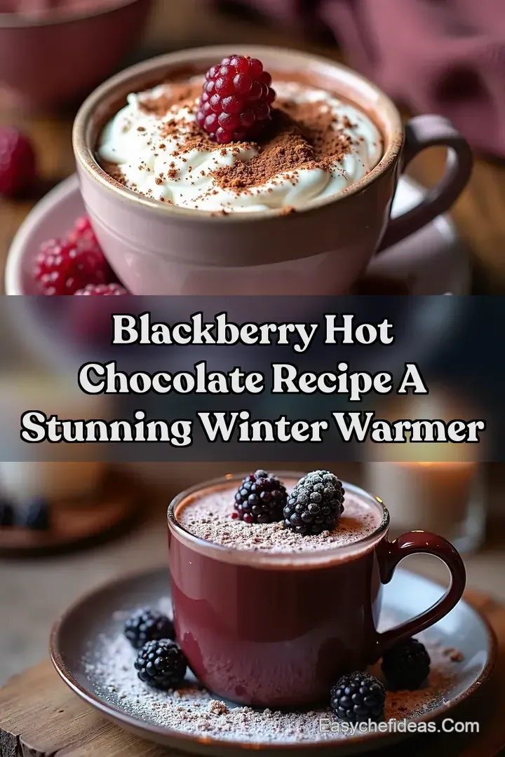 Blackberry Hot Chocolate Recipe A stunning winter warmer