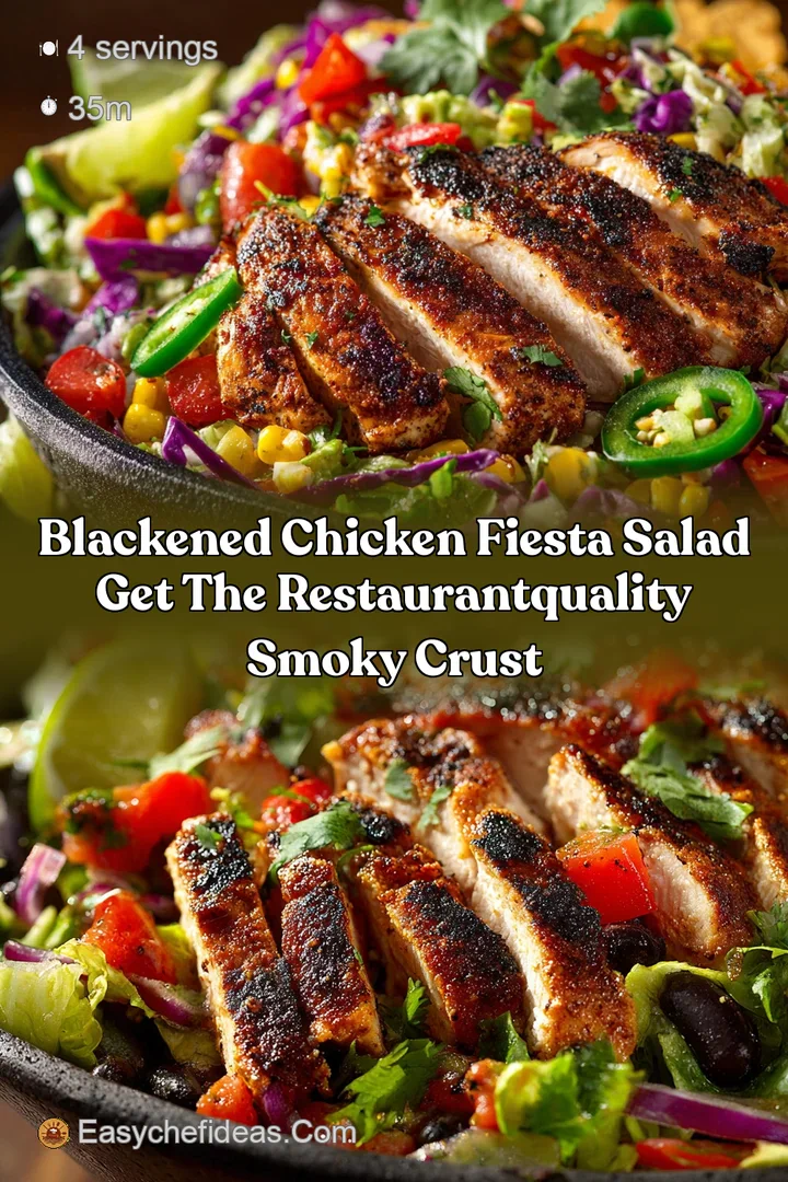 Blackened Chicken Fiesta Salad Get the RestaurantQuality Smoky Crust