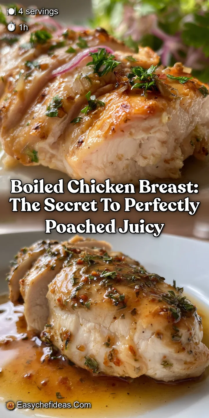 Boiled Chicken Breast: The Secret to Perfectly Poached Juicy