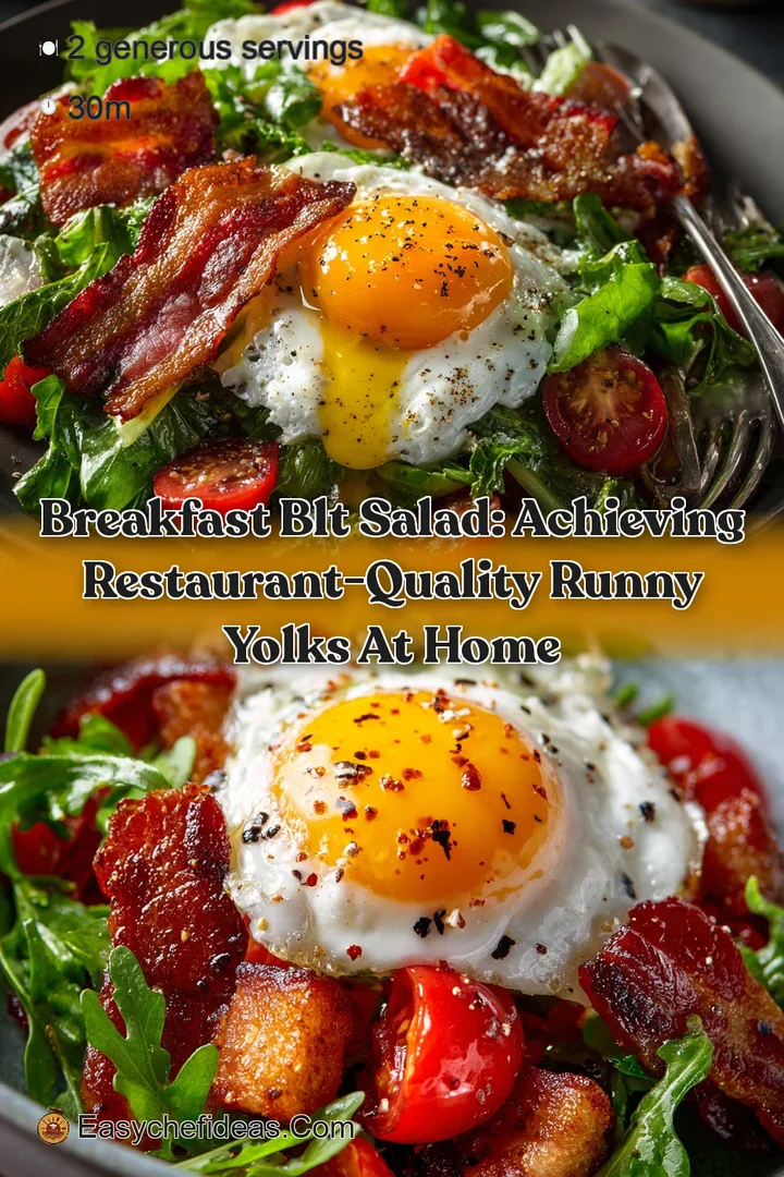 Breakfast BLT Salad: Achieving Restaurant-Quality Runny Yolks at Home