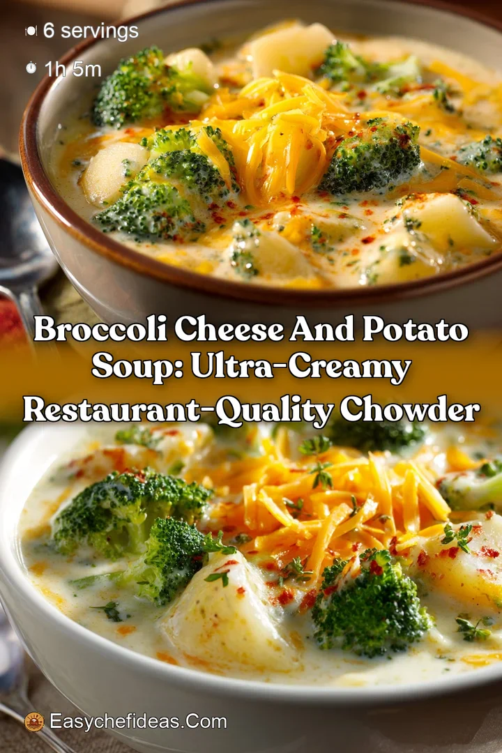 Broccoli Cheese and Potato Soup: Ultra-Creamy Restaurant-Quality Chowder