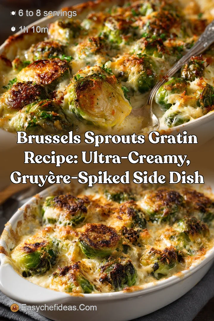Brussels Sprouts Gratin Recipe: Ultra-Creamy Gruy&egrave;re-Spiked Side Dish