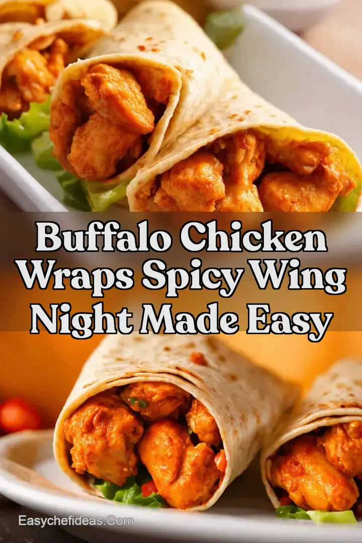 Buffalo Chicken Wraps Spicy Wing Night Made Easy